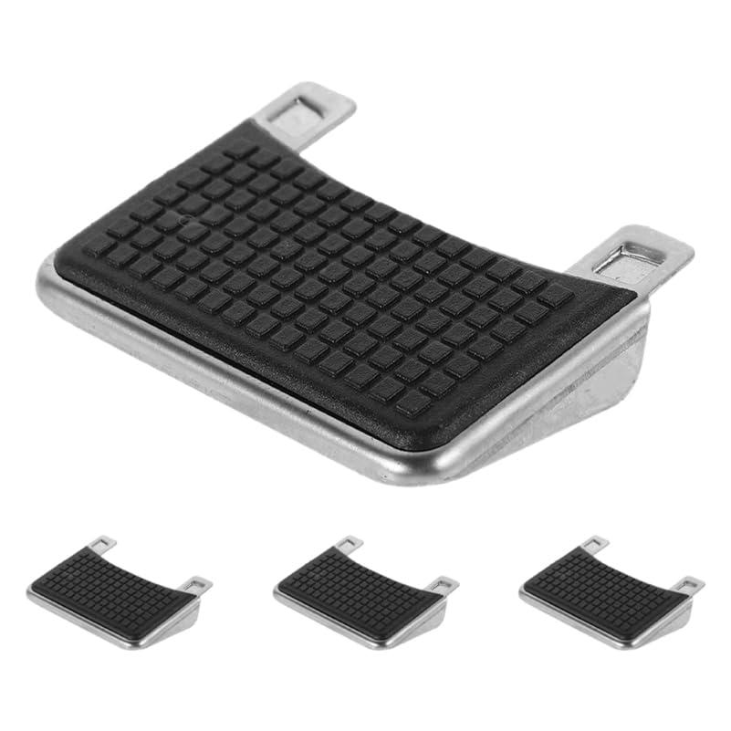 Unomor Waste Bin Step Pedal Replacement 2.36 Inch Plastic Foot Pedals for Trash Can Hands-Free Kitchen Garbage Bin Pedal Easy Install 4-Pack