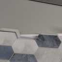 The Tiles Plaza 10-Sheet Peel and Stick Backsplash, Blue Cement Long Hexagon Self Adhesive Wall Tile, Stone Composite Stick On Decorative Mosaic Tile for Kitchen Bathroom Fireplace