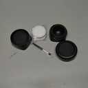 Nessus Reusable Pod Kit for Nespresso Pods Vertuo, Reuse Old Coffee Pods for Nespresso Vertuo: 100 Pcs Aluminum Foil Seal Lid, Holder, Brush, Refillable Vertuo Plus Next Capsule Machine(No Pods Come) (Black)