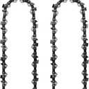 2PC 10 Inch Pole Saw Chain for Harbor Freight Atlas 59209 80V, 10" Chainsaw Chains Replacement for Atlas 59209 80V Polesaw, not fit 40V Chainsaw