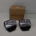 Nakuuly Fog Lights Compatible With 2003-2006 Chevy Silverado 1500 2500 3500 1500HD 2500HD 2007 Classic 02-06 Avalanche Driver and Passenger Side Fog Bumper Lamp Assembly with Bulbs Clear Lens