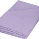 ZPECC Full Flat Sheet Only 1 Pack, Durable Lavender Top Bed Sheets Hypoallergenic Soft Brushed Microfiber Color-Coded Label, 81"x96"