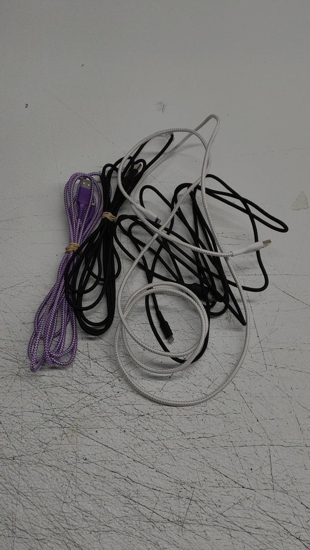 Charge & Sync Cable For Lightning Tip To USB 4Pcs