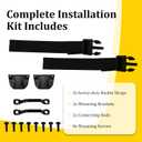 Tonneau Cover Replacement Parts, 356A0002 Buckle Kit for Bakflip Truck Bed Cover, Bottom Side Service Kit with Straps & Buckles, Compatible with Tri-Fold & Quad-Fold Tonneau Covers
