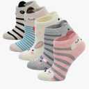 Artfasion Kids Cotton Ankle Animal Socks - Cute Cartoon Crew Socks Soft Funny Childs Sock Breathable for Boys Girls, M