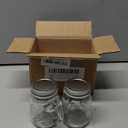 2 Pcs 4 oz Mini Mason Jar Mugs Mason Jar Mugs with Handles and Lids Small Drinking Glass and DIY Favor Decor Wedding Bridal Shower Party Supplies for Drinks, Gifts, Candles and Crafts