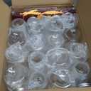 Boao 16 Sets Graduation Table Decoration Set with LED Light up Graduation Decorations for Class of 2026, Grad Jar, Felt Grad Hat and Stickers for High School College(Dark Red,Vivid)