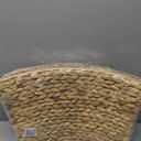 KOLWOVEN 28in Christmas Tree Collar Large to Small Christmas Tree, Woven Christmas Tree Ring Adjustable Skirt, Christmas Tree Skirt for Decoration, Base Protection from Pets (Water Hyacinth)