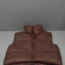 ANAYSN Women's Cropped Puffer Vest Lightweight Sleeveless Warm Vests For Women Winter Stand Collar Padded Gilet, Size S