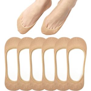 Toes Home No Show Socks Womens, Ultra Low Cut Liners Non Slip Footies for Flats Hidden Invisible Boat Summer 3 to 8 Pairs