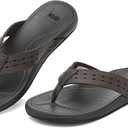 UBFEN Mens Rubber Flip Flops for Beach and Water