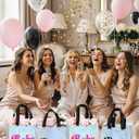 12 Pcs Bridesmaids Gift Bags Holographic Non-woven Reusable Tote Bag Bridal Shower Gifts Bag Bachelorette Party Decorations for Bridesmaid Proposal Engagement Wedding Party Favor Bags