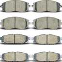 Front Rear Ceramic Brake Pads Compatible with 2009-2013 Subaru Forester,2008-2011 Subaru Impreza,2005-2013 Legacy,2005-2013 Outback