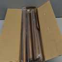 QDWIS Gold Curtain Rods for Windows, 1'' Diameter Drapery Rods with Imitation Wood Grain Leaf Pattern Finials,Boho Adjustable Heavy Duty Curtain Rods Set,36-88'',Antique-Gold Wood