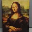 Mona Lisa Canvas Wall Art by Leonardo Davinci Oil Painting Famous Reproduction Prints Poster Gallery Vintage Decor Painting for Dining Room Living Room Frame Direct Hanging 12x15inch