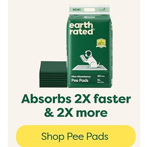 Earth Rated Max Absorbency Puppy Pee Pads for Dogs Absorbs 2X Faster & 2X More, LeakProof, Odor Control Potty Training, Unscented, XL, 28” x 34”, 40 Count