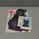 Freshcut Paper Pop Up Pet Cards, Gifts for Cat Lovers, Birthday Cards with Accessory Sheet, Note Card & Envelope, 3D Popup Greeting Card, Black Cat (Everyday)