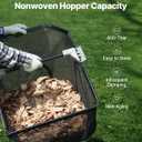 VEVOR Push Lawn Sweeper, 21inch Leaf & Grass Collector, Heavy Duty Thickened Steel Durable to Use with Large Capacity 3.5 cu. ft. Mesh Collection Hopper Bag, 2 Spinning Brushes