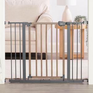 Regalo Safety 30.5-58" Extra Wide Arch Baby Gate with Door, Pressure Mount Walk Through Gate for Doorways & Bottom of Stairs, Babies, Toddlers & Pets, Tested & Safe, American Designed, American Owned