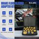 20PCS Brake Bleeder Adapter Kit Master Cylinder Bleeder Kit with Quick Connector, Durable & Well-sealed Brake Pressure Bleeder Kit Compatible with Honda Toyota VW Ford