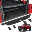 Mabett Upgrade Trunk Cargo Cover for Ford Bronco Accessories 2021 2022 2023 2024 4-Door Retractable Rear Trunk Cargo Shade Cover Security Shield Shade(Not fit for Bronco Sport or Bronco 2-Door)