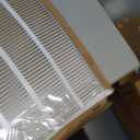 HVAC Premium 30'' x 24'' [Duct Opening] Flat Stamped Steel Return Air Grille - Sidewall and Ceiling - HVAC Vent Duct Cover - White [Outer Dimensions: 31.75''w X 25.75''h]