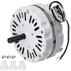 Hiorucet F0510B2944, F0510B2705 Power Attic Vent Fan Motor Replacement for Lomanco, Lomancool 2000 & 1800, F0510B2497, F0510B2536, A0416B2059 Ventilator Fan Motor Kit, 1/10 Hp, 1100 RPM, 120 Volts.