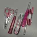 Seam Ripper Kit 7 Pcs - 1 Large, 1 Ergonomic, 2 Small Seam Rippers, Thread Cutter, Scissor, Measuring Tape - Sewing Accessories for Notions Quilting Crafts