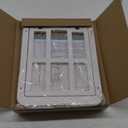 Enjoying Cat Door for Screen Door 8"  10.3" Inner Door Size, Cat Window Door with Replacement Magnetic Flap Lockable Doggy Screen Door, White (8.2"W x 9.6"H)