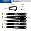 LABEAR - SAE HEX Ultra Low Profile Offset Screwdriver Set, 90 Degree Straight Slim Plate For Tight Area, EDC Screwdriver 5pcs Set