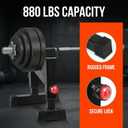 Deadlift Sling Rack, Deadlift Platform Barbell Elevation Stand with 5-Level Height Adjustment for Home Gym Weightlifting, 880 lbs Capacity