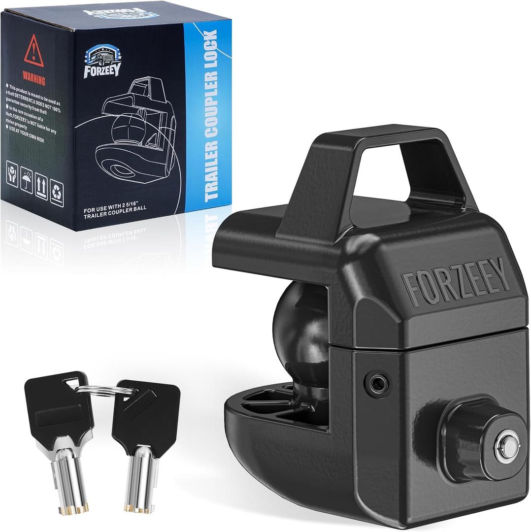 Trailer Lock only for 2-5/16" Ball Coupler Heavy Duty Anti-Theft Hitch Locks