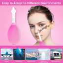 Eustachian Tube Unclogger, Ear Popper Ache Clogged Congestion Tinnitus Migraine Relief Device, Inner Ear Pressure Balance (Pink, One Size)