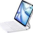 ESR iPad Air 11 inch Case with Keyboard (M3/M2, 2025/2024), iPad Pro 11 (4th/3rd/2nd/1st Gen) & Air 5/4th Magic keyboard Case, Easy-Set Floating Cantilever Stand, Precision Multi-Touch Trackpad, White
