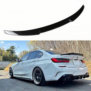 Rear Spoiler Compatible with 2019-2026 BMW G20 3 Series & G80 M3, M4-Style Duckbill Fits for 19-26 330i 330e 340i M3 M340i Sedan, Trunk Exterior High Kick Tail Deck Lid Wing Lip (Glossy Black)