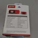 GPX MWB308R 8GB Bluetooth MP3 Player, Red