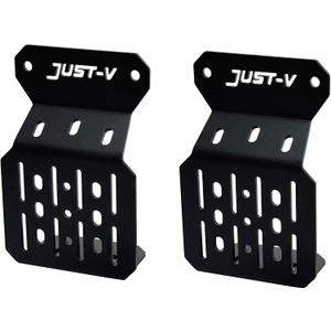 Just-V Truck Bed Rail Side Mount Holder for Toyota Tacoma 2005-2026, for Toyota Tundra 2022-2026, 2Pc Bed Rail Modular Accessories Mount for Shovels, Axes, Recovery Plates, Bike, Fuel Tanks