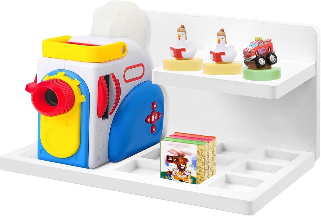 Wall Shelf Compatible with Little Tikes for Story Dream Machine Starter Set,Wood Nursery Book Shelves for Little Tikes Book Starter,Floating Shelve for Storytime Audio Play Real for Littles Character