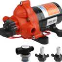SEAFLO 33 Series DC Diaphragm Pump12V, 3.0 GPM, 45 PSI, Self-Priming, Run Dry Safe, Built-In Pressure Switch | Ideal for Marine, RV, and Water Systems