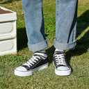 ZGR Womens White Tennis Shoes for Women,Lace up Canvas Sneakers,Casual Walking Canvas Shoes (7, Black)