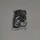 24 Pcs Black 1.5-Inch Inner Diameter Metal Curtain Rings with Eyelets,Fits Up to 1 1/4-Inch Rod