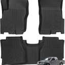 Priprilod Floor Mats Fit for Nissan Frontier Extended Cab 2005-2021 All Weather Protector TPE Floor Liners Custom Fit Car Mats Non-Slip，Only Fit Extended Cab/King Cab