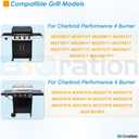 G470-0001-W1 Warming Rack Grill Parts for Charbroil Performance 4 Burner 463342119 463332718 463342119 463376117 463376217 463335517, Swing Away Grid for Charbroil Grill Replacement Parts