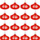 Tile Leveling System Tile Leveling System Tile Anti-Loosening and Spacing System Kit (1/8"-300pcs White Base + 100pcs Red Cap)