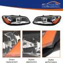 GXYWADY Replacement for Passat 2012-2015 Headlights Driver and Passenger Side 561941005D 561941006D
