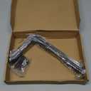 4 Pack - L 10" x H 6" x W1.5, 5mm Thick Black L Shelf Bracket, Iron Shelf Brackets, Metal Shelf Brackets, Floating Shelf, Shelf Supports with Screws