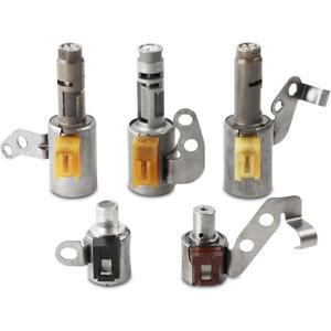 5pcs Transmission Solenoid Transmission Shift Solenoid kit U140E U241E Fits for Solara ES300 RAV4 RX300 Camry Celica Highlander Matrix(Refurbished parts)