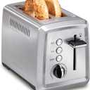 Hamilton Beach 2 Slice Toaster with ExtraWide Slots, Bagel Setting, Toast Boost, SlideOut Crumb Tray, AutoShutoff & Cancel Button, Defrost Function, Stainless Steel 