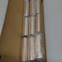 PATIKIL 3" Tall Candle Covers Sleeves, 10Pcs Metal E12 Chandelier Socket Sleeves with Insulation Heat Shrinkable Flame Retardant Tube Bulb Light Base Holder for Lamps, Golden