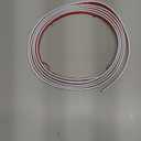 9.8 Ft Peel and Stick Wall Molding Trim, D-Shape Flexible Molding Trim White(Paintable) for Backsplash, Mirror, Wall, Window & Door Frames, Waterproof Self Adhesive Trim(W:0.4", T:0.1")